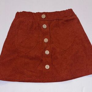 No-brand Toddler Orange and Brown Skirt Size Small